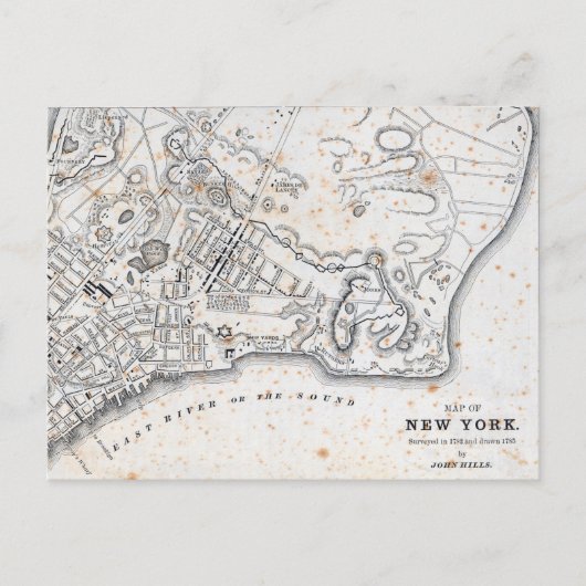 Postale Carte antique de New York (Devant)