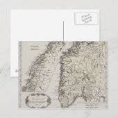 Postale Carte antique de Norvège (Devant / Derrière)