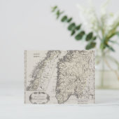 Postale Carte antique de Norvège (Debout devant)