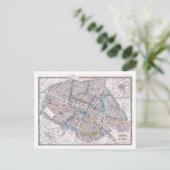 Postale Carte antique de Paris (Debout devant)
