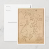 Postale Carte antique de Puget Sound (Devant / Derrière)