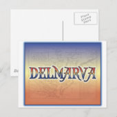 Postale Carte antique DelMarVa (Devant / Derrière)