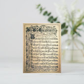 Postale Carte Antique Dix Commandements (Debout devant)