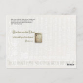 Postale Carte Antique Dix Commandements (Dos)