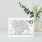 Postale Carte antique du Yorkshire 1786 (Debout devant)