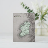Postale Carte antique Irlande, vert (Debout devant)