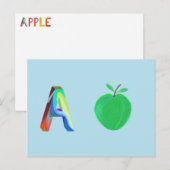 Postale Carte Apple (Devant / Derrière)