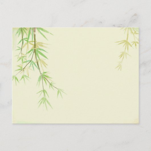 Postale Carte aquarelle peinte avec stylisé sauvage (Devant)