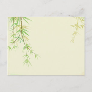 Postale Carte aquarelle peinte avec stylisé sauvage