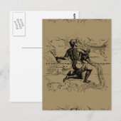 Postale Carte Aquarius Constellation par Hevelius (Devant / Derrière)
