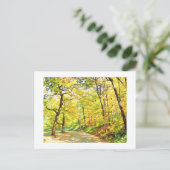 Postale carte ARBRES D'AUTOMNE (Debout devant)