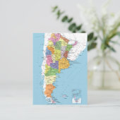 Postale Carte Argentine (Debout devant)