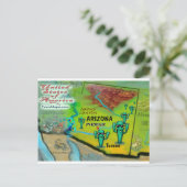 Postale Carte Arizona USA (Debout devant)