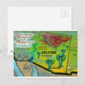 Postale Carte Arizona USA (Devant / Derrière)