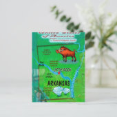 Postale Carte Arkansas USA (Debout devant)