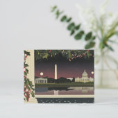 Postale Carte Art déco de Washington DC Cityscape (Debout devant)