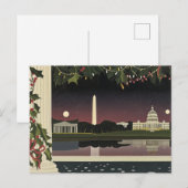 Postale Carte Art déco de Washington DC Cityscape (Devant / Derrière)