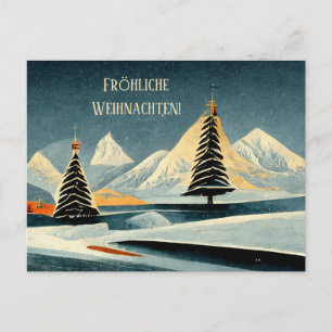 Postale Carte Art déco Joyeux Noël