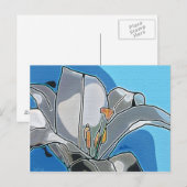 Postale Carte art numérique Lily (Devant / Derrière)
