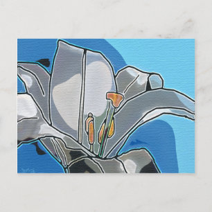 Postale Carte art numérique Lily