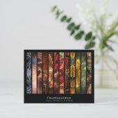 Postale Carte Artiste Fractalworld (Debout devant)
