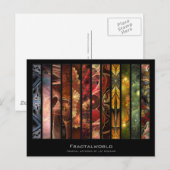 Postale Carte Artiste Fractalworld (Devant / Derrière)