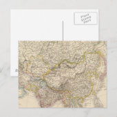 Postale Carte Asie 2 (Devant / Derrière)