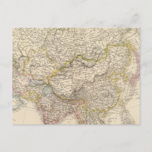 Postale Carte Asie 2 (Devant)