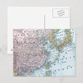 POSTALE CARTE : ASIE DE L'EST, 1907 (Devant / Derrière)