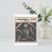 Postale Carte astronomique Vue de l'espace de comètes rema (Debout devant)