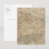 Postale Carte Atlas Allemagne (Devant / Derrière)