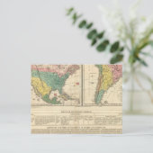 Postale Carte Atlas de la découverte européenne de l'Améri (Debout devant)