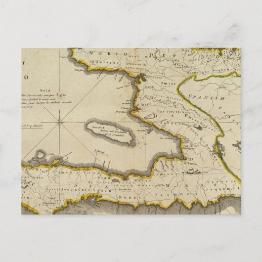 Postale Carte Atlas d'Haïti (Devant)