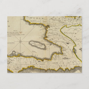 Postale Carte Atlas d'Haïti