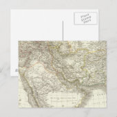 Postale Carte Atlas du Moyen-Orient 2 (Devant / Derrière)