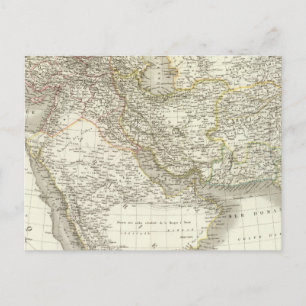 Postale Carte Atlas du Moyen-Orient 2