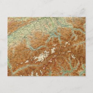 Postale Carte Atlas Suisse