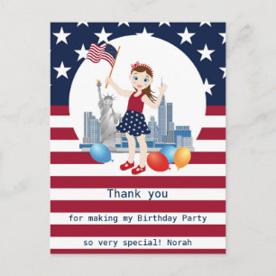 Postale Carte au trésor de fille pirate Fête d'anniversair