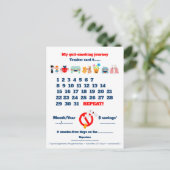 Postale Carte au trésor de fille pirate Fun Anniversaire (Debout devant)