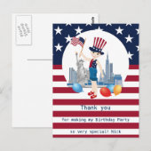 Postale Carte au trésor de fille pirate Fun Anniversaire (Devant / Derrière)