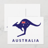 POSTALE CARTE AUSTRALIA KANGAROO (Devant / Derrière)