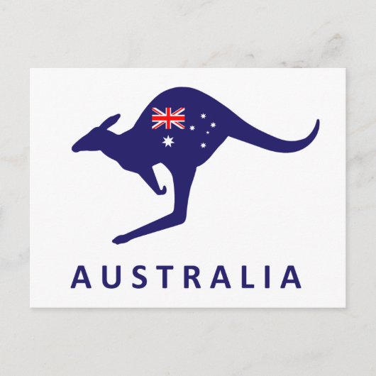 POSTALE CARTE AUSTRALIA KANGAROO (Devant)