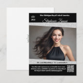 Postale Carte auto-graphique Promo Pageant | Code QR (Devant / Derrière)
