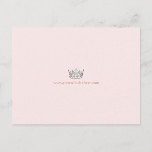 Postale Carte auto-graphique Promo Pageant | Code QR (Dos)