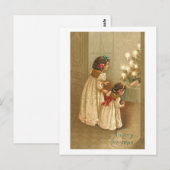 Postale Carte aux bougies lumineuses (Devant / Derrière)