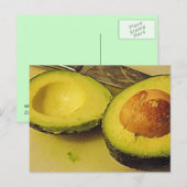 Postale Carte Avacado (Devant / Derrière)