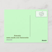 Postale Carte Avacado (Dos)