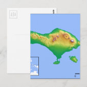 Postale Carte Bali (Devant / Derrière)