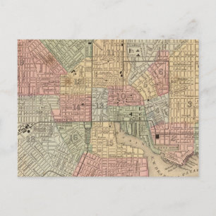 Postale Carte Baltimore par Mitchell