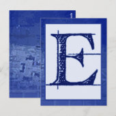 Postale Carte Bannière de type "E" (Devant / Derrière)